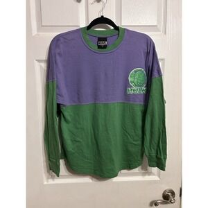 Marvel Incredible Hulk Small‎ Long Sleeve Shirt Purple Green Jersey Cotton